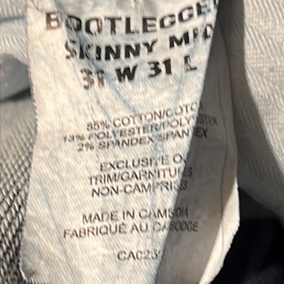 Bootlegger Women's Jeans Size 31 Blue Skinny Midrise - Picture 7 of 12